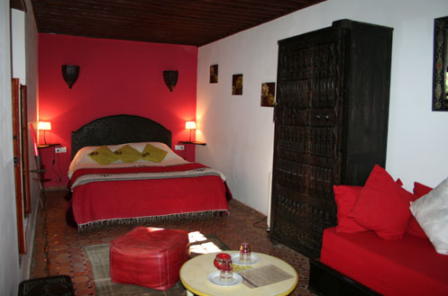 riad meknes chambre rouge
